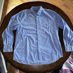 Cooper Jones Mens Size XL BLUE Long Sleeve Button Up Shirt Vintage